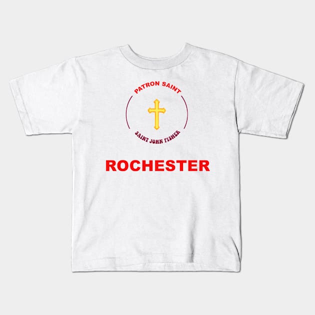 ROCHESTER PATRON SAINT Kids T-Shirt by CITY PATRON SAINTS